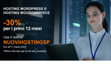 30% di sconto su Hosting WordPress e Hosting WooCommerce