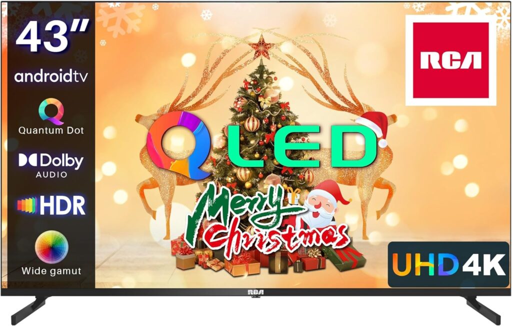 RCA 43 Pollici QLED Smart TV Televisori 4K UHD Android TV