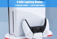 Ecco i supporti verticali (o dock di ricarica) per PS5 Slim