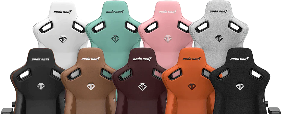 Sedie Gaming AndaSeat, disponibili in 9 opzioni di colore.