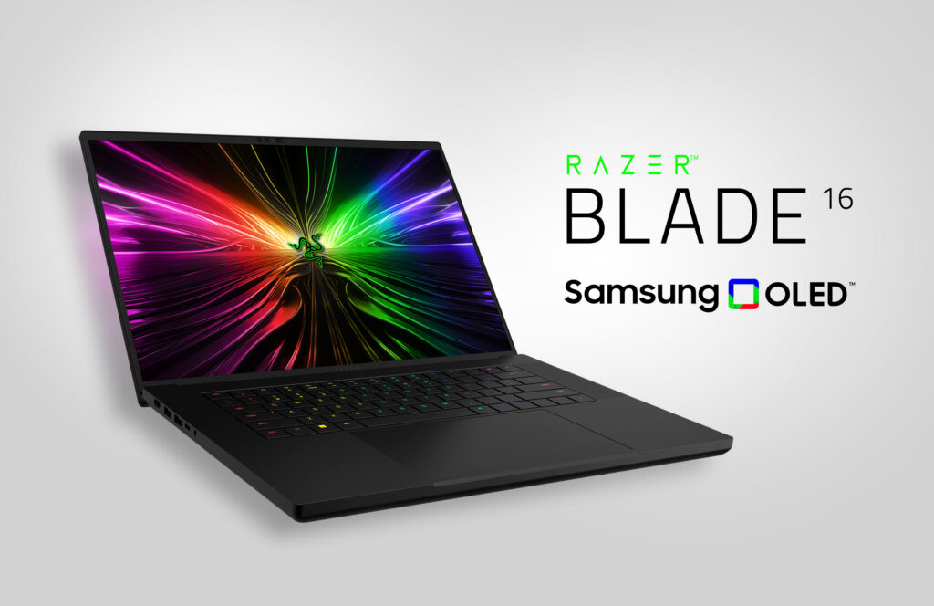 Laptop da gioco premium Razer Blade 16 con Display OLED Samsung