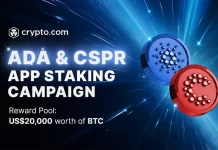 Campagna di Staking App ADA e CSPR (Crypto.com)