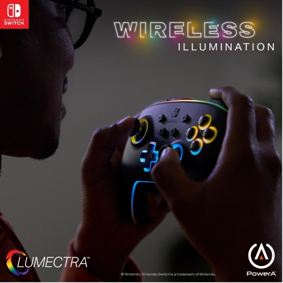 Nuovo controller PowerA con Lumectra RGB per Switch