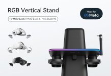 Nuovo cavo e supporti verticali KIWI design per Meta Quest