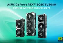 ASUS RTX 5060 e 5060 Ti: da 16 GB e 8 GB