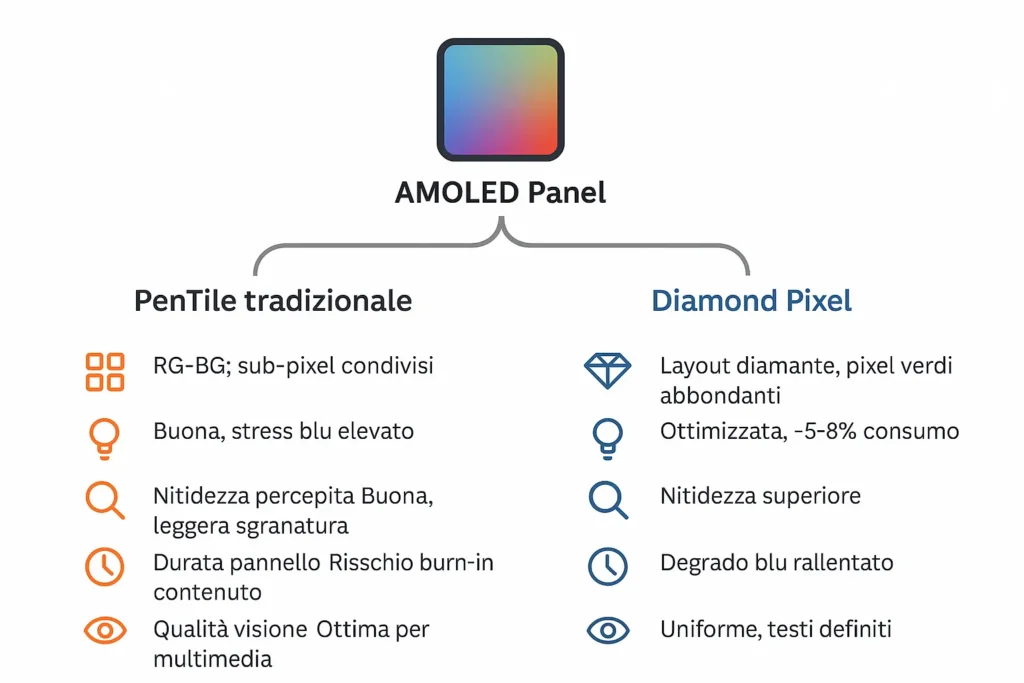 Cos'è Diamond Pixel: l’evoluzione del PenTile secondo Samsung