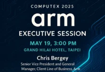 Arm al COMPUTEX 2025 con un evento partner: Arm Executive Session