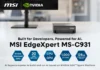 MSI presenta il supercomputer EdgeXpert MS-C931: basato su NVIDIA DGX Spark