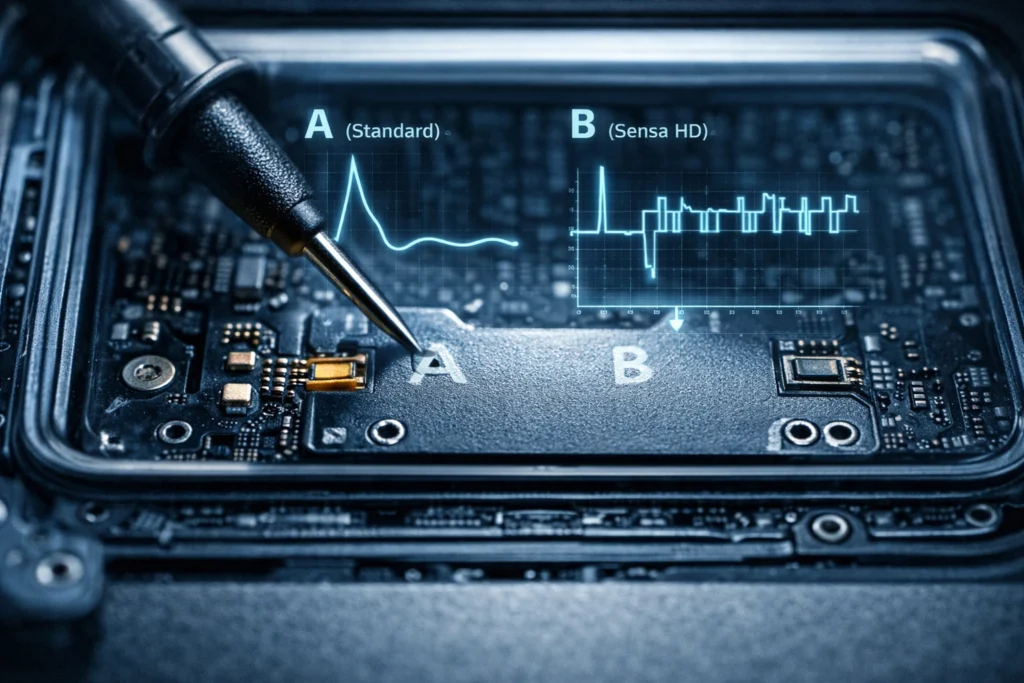 Analisi tecnica della tecnologia Sensa: attuatori a banda larga e latenza. Il Web Indipendente. Cos’è l’Haptics HD.